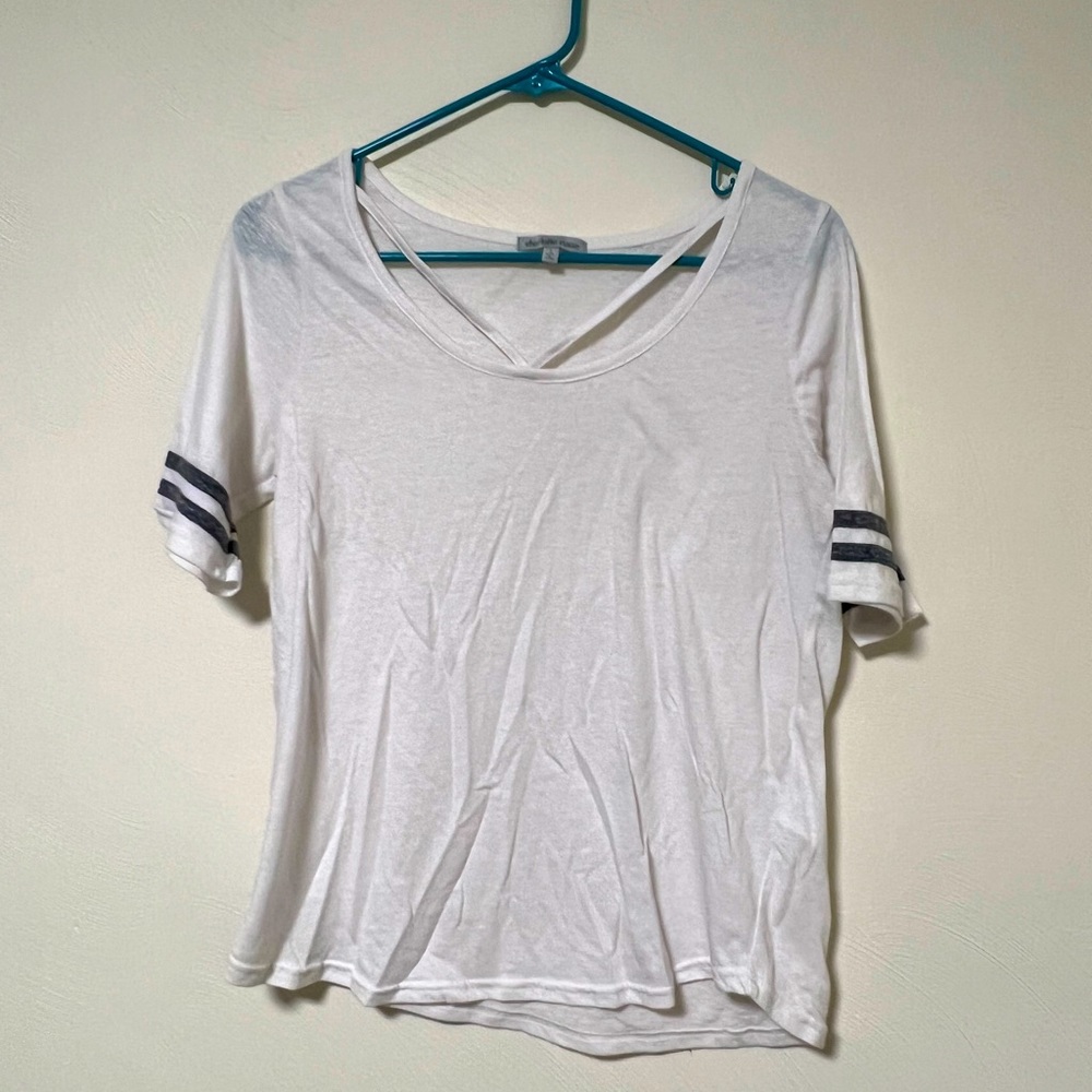 White Tee w/ Crisscross